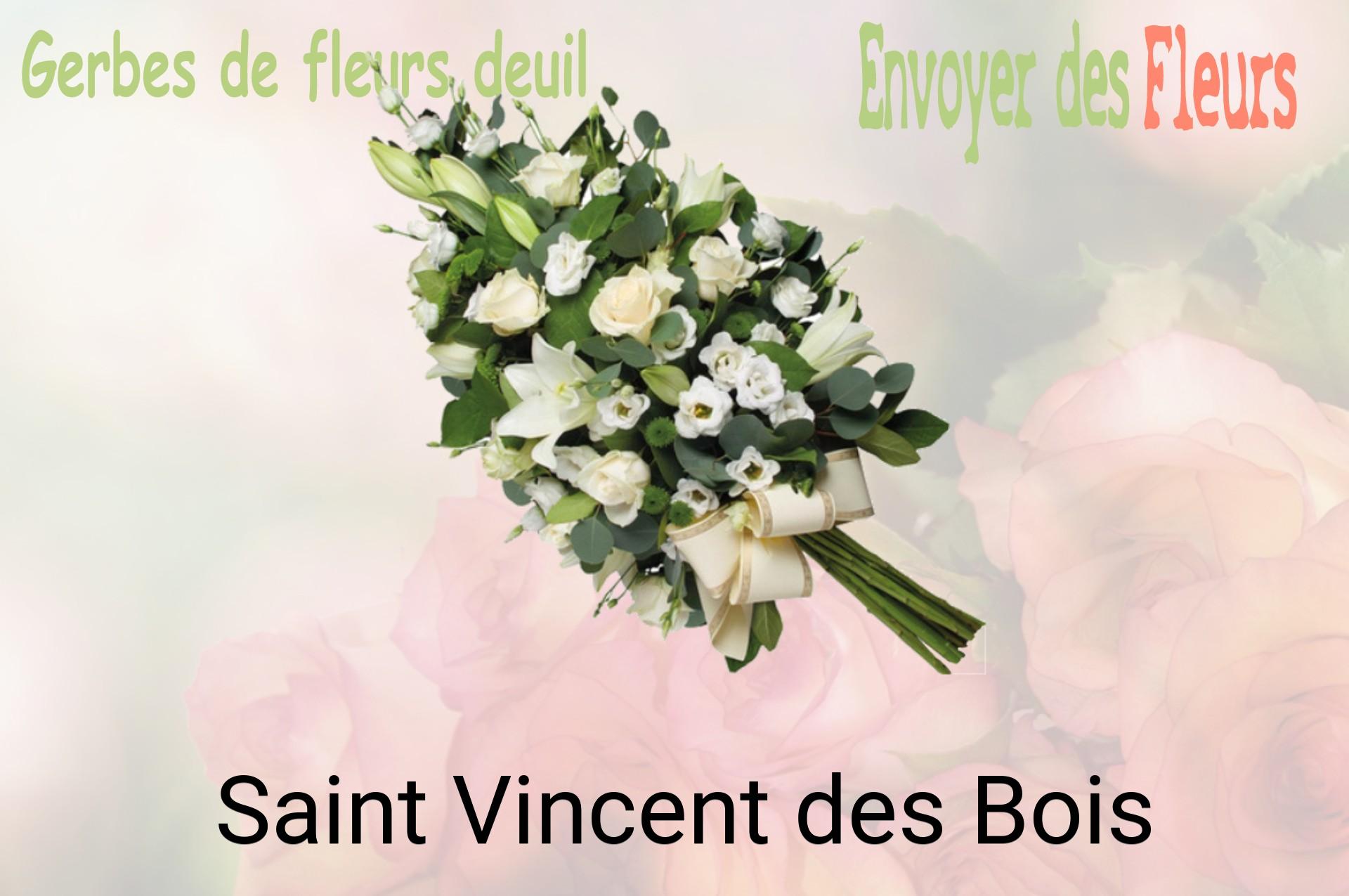 Gerbe de fleurs de deuil livrée à Saint-Vincent-des-Bois